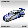 MASSDI TimeMicro 1:64 Skyline GT-R R34 Modellino in Lega