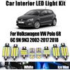 BADEYA Canbus Per Volkswagen VW Polo 6R 6C 9N 9N3 2002-2018 Auto Kit Luce Interna A LED Cupola Mappa Tronco Specchio Vanity Lampadine Accessori