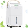 Fatabeta Deumidificatore - 16L/Giorno, 4 Modalità, Display LCD in Tempo Reale, Filtro Lavabile, Drenaggio Serbatoio o Tubo, Timer 24H, 37dB, 360° ° Ruote