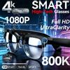 NONE Occhiali Smart 4K HD con Fotocamera, Registrazione Video, Riconoscimento Foto AI, Chiamate Bluetooth, Traduzione Vocale, Occhiali da Sole per Uomo