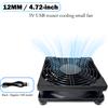 AuyiHomu Ventola di Raffreddamento USB da 120mm (4,72 Pollici) 5V per Router, Mini Dissipatore Silenzioso per Dispositivi Elettronici