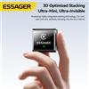 ESSAGER Adattatore Wireless CarPlay USB Essager per Android e iPhone, 2 in 1, Connessione Automatica Plug and Play, Mini Box Smart per Auto