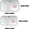 QUATTRO Parasole per Parabrezza Auto, Protezione UV per Audi Sport Sline A1 A7 Q3 8L TT Mk2 C5 A5 A3 A4 B8 8P 8V A6 C7 Hub