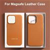 NONE Custodia in Pelle Magnetica Ufficiale per MagSafe per Apple iPhone 17 Pro Max 17Pro 16 13 12 14 15 Pro Max - Accessori Originali