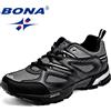 BONA Scarpe da corsa da uomo in stile classico di nuovo arrivo Scarpe sportive da uomo in maglia divisa di mucca Scarpe da jogging da esterno con lacci