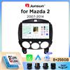 Junsun Autoradio Junsun wireless CarPlay Android Auto per Mazda 2 Mk2 (DE) 2007-2014 con ventola di raffreddamento integrata, navigatore GPS Android, lettore multimediale, WiFi, DSP, RDS, BT, SWC, schermo