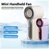 NONE Mini Ventilatore Portatile da Esterno, Ventilatore Ultra Compatto a 5 Velocità Regolabili, Ricaricabile USB-C, per Casa e Ufficio, Ventilatore Estivo Rinfrescante