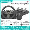 MicroData NUOVO Volante da Corsa, 270 Gradi ° Volante da corsa con leva del cambio e pedali, per PC/PS3/PS4/Xbox One/Xbox Series X/S