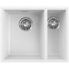 Elleci Lavello Elleci Incasso 1 vasca e mezza 55,6x45,6 Zen 150 Keratek White LKZ15096