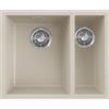 Elleci Lavello Elleci Incasso 1 vasca e mezza 55,6x45,6 Zen 150 Keratek Champagne LKZ15095