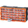 VEVOR Organizer per Minuteria a 40 Cassetti, Cassettiera Porta Minuteria Impilabile, Contenitore da Parete per Viti, Bulloni, Ferramenta e Componenti, in Plastica, Ideale per Garage, Casa e Officina