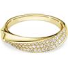 SWAROVSKI ANELLO A FASCIA CLASSICA, ARGENTO STERLING, FINITURA ORO 18K 55