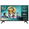 HISENSE - TVC LED 40 QLED SMART TV HDMI 1.4 VIDAA U8.5DOLBY AUDIO CERT LA TIVU