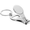 Harts Tagliaunghie 3 in 1 da viaggio in metallo, lima per unghie con apribottiglie e portachiavi, 9 cm, in acciaio inox