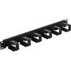 Triton Guida cavi in fibra ottica da 19", 1U, 6 staffe metalliche, inclinata, per rack