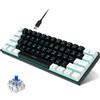 Gistuch HXSJ V900 RGB Tastiera meccanica 61 tasti da gioco di alta qualità interruttori blu design resistente e compatto varie modalità di illuminazione ergonomico orientato all'utente per Windows Mac OS Linux Di più