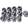 LAXALO Kit di pinze a molla in acciaio al carbonio da 13 pezzi/set 1/16-13/16 pollici, pinze for incisione ER32 for tornio di fresatura CNC