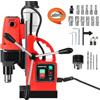 EcoExplorer Trapano magnetico portatile da 1100 W, 580 giri/min, diametro di foratura da 4,5 cm, binario singolo, con 12 punte da trapano, per miglioramento industriale e domestico