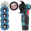 OutFyt 12 V 19500RPM Mini angolo Grinder Macchina elettrica Attrezzo Macinazione Taglio del metallo Taglierina senza spazzole con batteria al litio ,Alte prestazioni(Type1 1Battery)