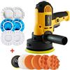 OUTFYT Electric Car macchina di polacco Small Polisher 600W Portable Auto Waxer sabbiatura strumento ,Alte prestazioni(Plus 12pcs pad)