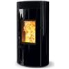 Caminetti Montegrappa Termostufa a Pellet Autopulente MW28 Wi-Fi Ermetica Cuma Glass Caminetti Montegrappa
