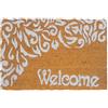 Relaxdays Zerbino Relaxdays fibra di cocco Welcome 60x40 cm, antiscivolo, resistente alle intemperie, interni/esterni, multicolore
