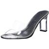 Fabulicious Pleaser - Rom301/C, Sandali Eleganti Donna, Color Trasparente (Clear), Talla 42