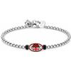 AC Milan BRACCIALE MILAN IN ACCIAIO 316L CON SMALTO