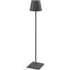 Zafferano Poldina XXL Pro lampada da terra Grigio scuro