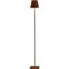 Zafferano Poldina L Pro LED lampada da terra Corten