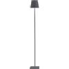 Zafferano Poldina L Pro LED lampada da terra Grigio scuro