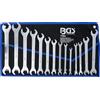 BGS 74584 - Set di chiavi combinate doppie, cricchetto, SW 6-22 mm, 1/4 - 3/4
