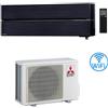Mitsubishi Climatizzatore Condizionatore Mitsubishi Kirigamine Style Nero Wifi MSZ-LN25VGB 9000 BTU INVERTER classe A+++ /A+++