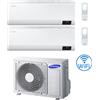 Samsung Climatizzatore Condizionatore Samsung WINDFREE AVANT R32 Wifi Dual Split Inverter 7000 + 9000 BTU con U.E. AJ040TXJ2KG/EU NOVITÁ Classe A+++/A++