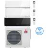 Mitsubishi Climatizzatore Condizionatore Mitsubishi Kirigamine Zen Wifi Bianco e Nero Trial Split Inverter 7000 + 9000 + 12000 BTU con U.E. MXZ-3F68VF classe A++ /A+ NOVITÁ