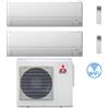 Mitsubishi Climatizzatore Condizionatore Mitsubishi MSZ-BT Wifi R32 Dual Split Inverter 9000 + 12000 BTU con U.E. MXZ-3F68VF NOVITÁ Classe A++/A+