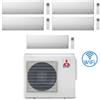 Mitsubishi Climatizzatore Condizionatore Mitsubishi MSZ-BT Wifi R32 Penta Split Inverter 9000 + 9000 + 9000 + 9000 + 9000 BTU con U.E. MXZ-5F102VF NOVITÁ Classe A++/A++