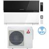 Mitsubishi Climatizzatore Condizionatore Mitsubishi Kirigamine Zen Wifi Nero Dual Split Inverter 12000 + 18000 BTU con U.E. MXZ-3F68VF classe A+++/A+ NOVITÁ