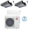 Mitsubishi Climatizzatore Condizionatore Mitsubishi Canalizzabile + MSZ-AY R32 SEZ-M DA Trial Split Inverter 9000 + 9000 + 9000 BTU con U.E. MXZ-3F68VF Classe A++/A+