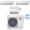Mitsubishi Climatizzatore Condizionatore Mitsubishi R32 Trial Split Inverter MSZ-BT Wifi più Console 9000 + 9000 + 12000 BTU con U.E. MXZ-3F54VF Classe A+++/A++