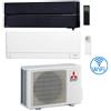 Mitsubishi Climatizzatore Condizionatore Mitsubishi Kirigamine Style Nero più MSZ-AY Wifi Dual Split R32 Inverter 9000 + 9000 BTU con U.E. MXZ-2F42VF NOVITÁ Classe A+++/A++