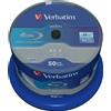 Verbatim 43838 BD-R da 25 GB, 6X, 50 Pezzi 6 mandrini da 50 pezzi. (Video Game)