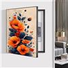 GHHQQZ Pittura Decorativa Scatola Contatori Apri Sinistra Copri Quadro Elettrico Pannello Protezione Decorazione Parete Caratteristica Sala Pranzo(B,40x50cm)