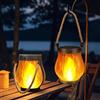 Generic Lanterne solari, impermeabili, da appendere, per esterni, con fiamma tremolante, ornamenti da giardino, braciere portatile per patio e campeggio (2 pezzi)