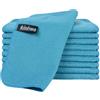 KinHwa Panni in microfibra blu, per la pulizia della cucina, lavabili, in microfibra, ecologici e senza pelucchi, multiuso, 20 cm x 20 cm, 10 pezzi