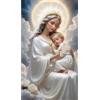 Starnearby Diamond Painting Grandi Dimensioni Angelo Madonna 5D Diamond Painting Kit Completo Grande Artigianato Diamanti Rotondi Pittura Diamante 5D Fai da te Decorazione 40x70cm
