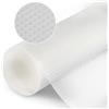 HAUSPROFI Tappetino antibatterico per frigorifero, 30 x 300 cm, materiale EVA di alta qualità, antiscivolo e ritagliabile, inserto per cassetti, frigorifero, inserto per armadio, bianco trasparente