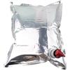 SiSinkal Sacchetti di ricambio, per contenitore di bevande Bag In Box, dispenser di vino multistrato materiale con valvola a farfalla 5 litri confezione da 5