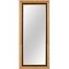Online-GalleryKing Specchio da parete 50 x 135 cm, in vero legno color oro, nero, shabby vintage, con gancio e materiale di montaggio, bagno, soggiorno, camera da letto