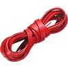 Sourcing map - Cordino in pelle piatta, 3,05 m x 8 mm, strisce di filo di cuoio per laccetti per lavori fai da te, creazione di bracciali, cinturini per borse, rosso
